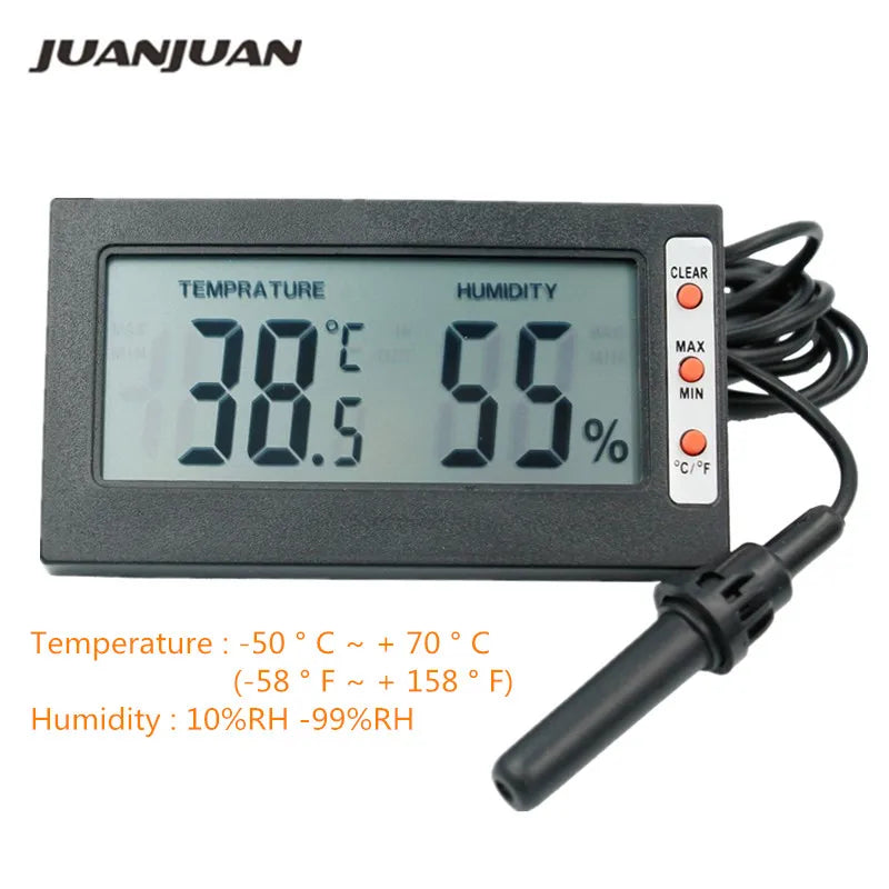 LCD Digital Thermometer Hygrometer &ndash; Ultra Compact Portable Default Title
