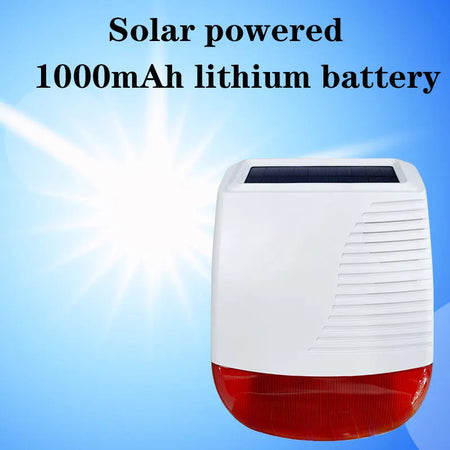 SN40 433MHz Wireless Outdoor Solar Siren &ndash; Waterproof