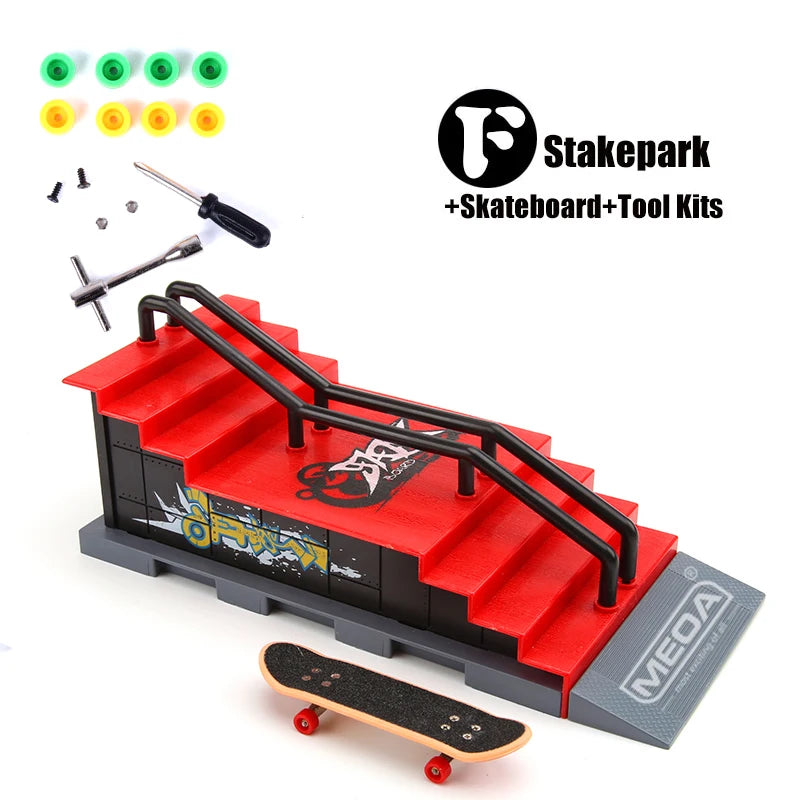 10 In 1 Finger Skateboards Set &ndash; Exciting DIY Skate Park Fun 6F