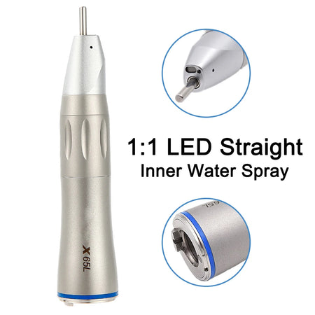 Twoendo Contra Angle Handpiece &ndash; Fiber Optic Low Speed 1 to 1 Led Straight