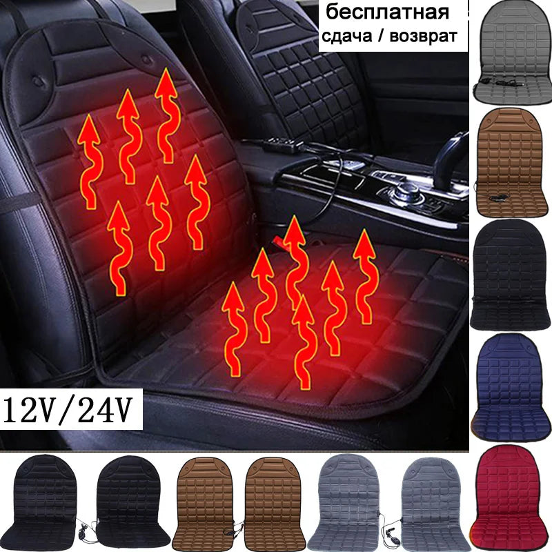 Heated Car Seat Cover - Universal Electric Cushion for Winter