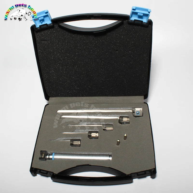 Stainless Steel Anesthesia Laryngoscope &ndash; LED Lamp Silver