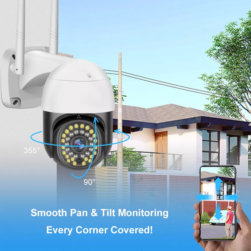 Κάμερα ασφαλείας Wi-Fi  V380 PRO εξωτερικού και εσωτερικού χώρου για σπίτια και διαμερίσματα