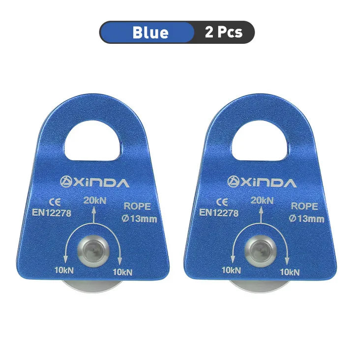 XD-8612 Pulley &ndash; Ultra Lightweight Rock Climbing Gear Blue 2pcs