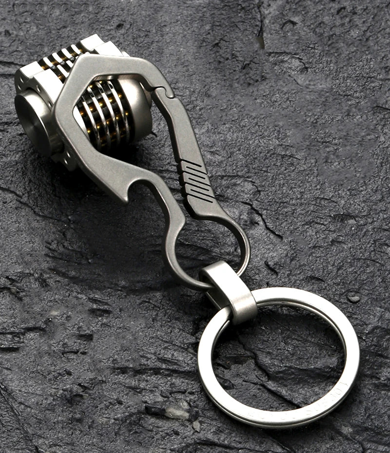 Luxury Titanium Keychain - Ultra Lightweight Carabiner for Men