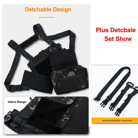 CS Wargame Chest Rig Airsoft Pouch &ndash; Molle System Ready