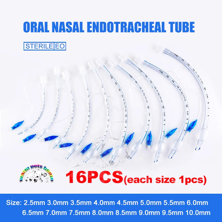 Endotracheal Tube With Cuff 2.5-10mm - Sterile PVC Medical ID2.5-10.0mm