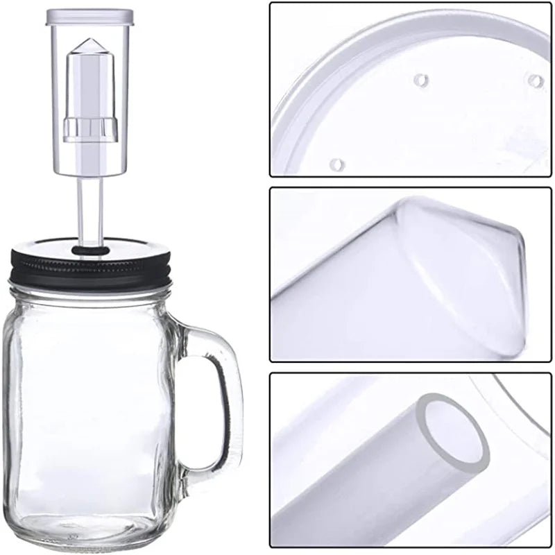 Plastic Homebrew Airlock Set &ndash; Silicone Grommets Included