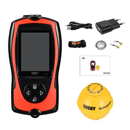 LUCKY Rechargeable Fish Finder FF1108-1CWLA/CT | Wireless Sonar Sensor | 45M Depth