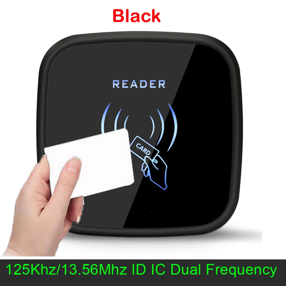 Waterproof Dual Frequency Card Reader Wiegand 26 34 - IP65 black color version
