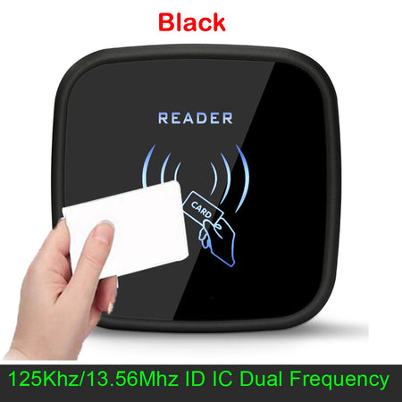 Waterproof Dual Frequency Card Reader Wiegand 26 34 - IP65 black color version