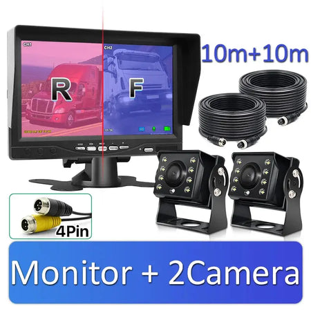 AHD Truck Backup Camera System With 7 Inch Monitor And 1080P Night Vision by InterCyprus Trading Ltd
