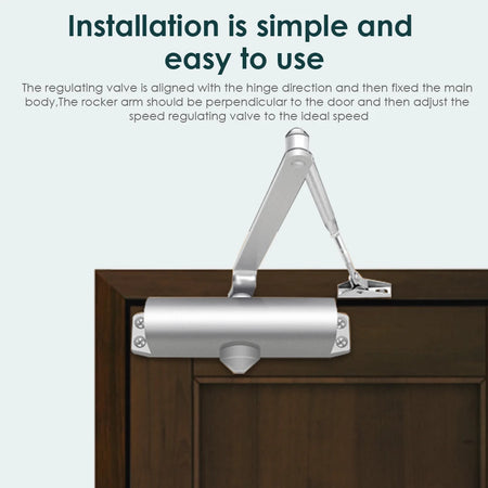 HBM/L Hydraulic Door Closer &ndash; Adjustable Closing Speed