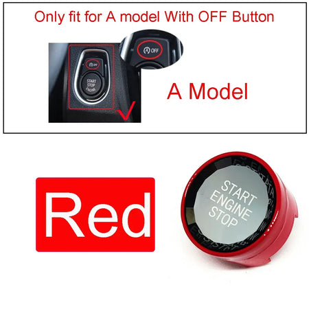 Engine Start Stop Button Sticker Crystal ABS for BMW F20 F30 F10 by InterCyprus Trading Ltd