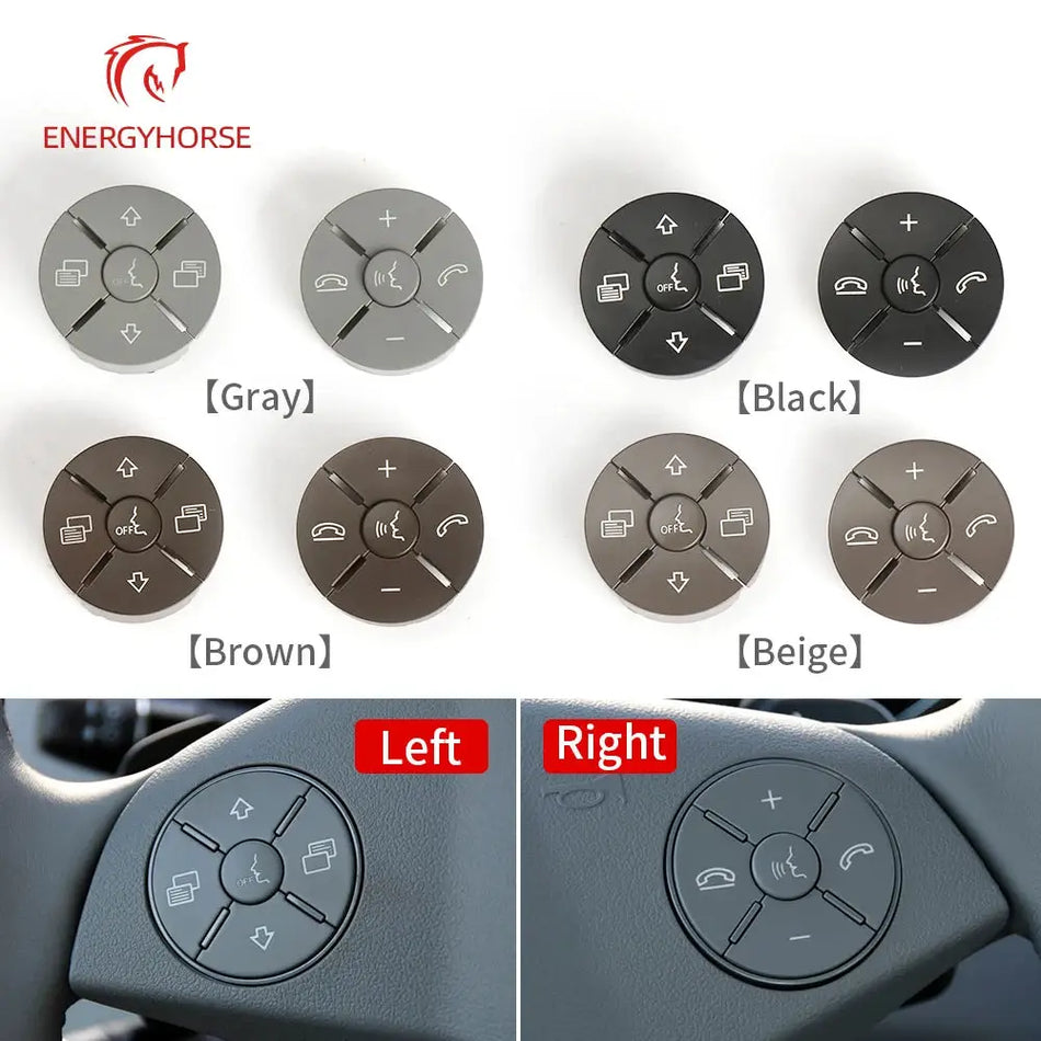 For Mercedes W164 W251 Car Multi-function Steering Wheel Key Control Knob Button Cover For Benz ML GL R Class 1648700558 by InterCyprus Trading Ltd