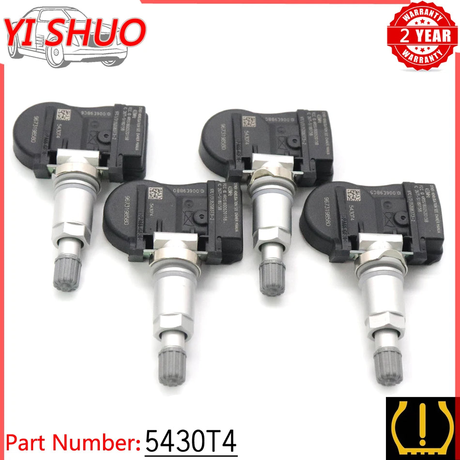 Датчик мониторинга давления в шинах для Peugeot 207 5430T4 433MHz, совместим с Citroen C4 C8