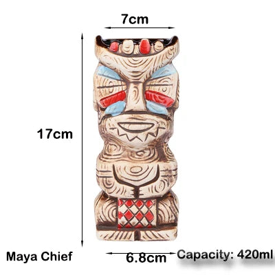 Hawaii Tiki Mug Ceramic - Eco Friendly Cocktail Cup