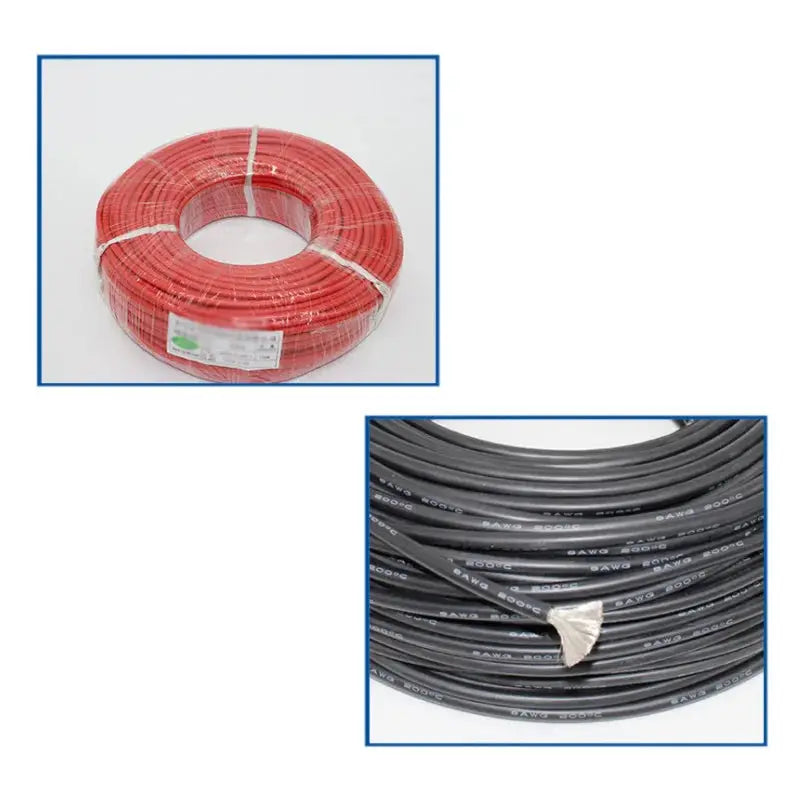 2 Meter Silicon Wire 8 10 12 14 16 18 20 22AWG Heatproof Soft Silicone Silica Gel Wire Cable (1Meter Red+1Meter Black) ) by InterCyprus Trading Ltd