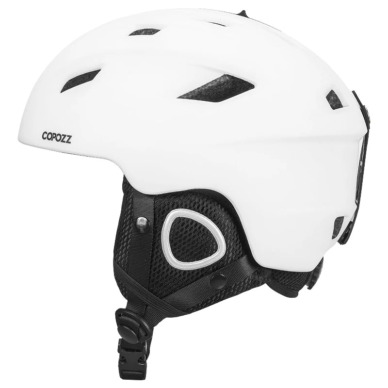 COPOZZ Unisex Safety Ski Helmet &ndash; Lightweight &amp; Adjustable for All Ages white / S