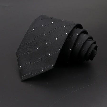 Classic Men's 8cm Plaid and Striped Neck Ties for Formal Events 29