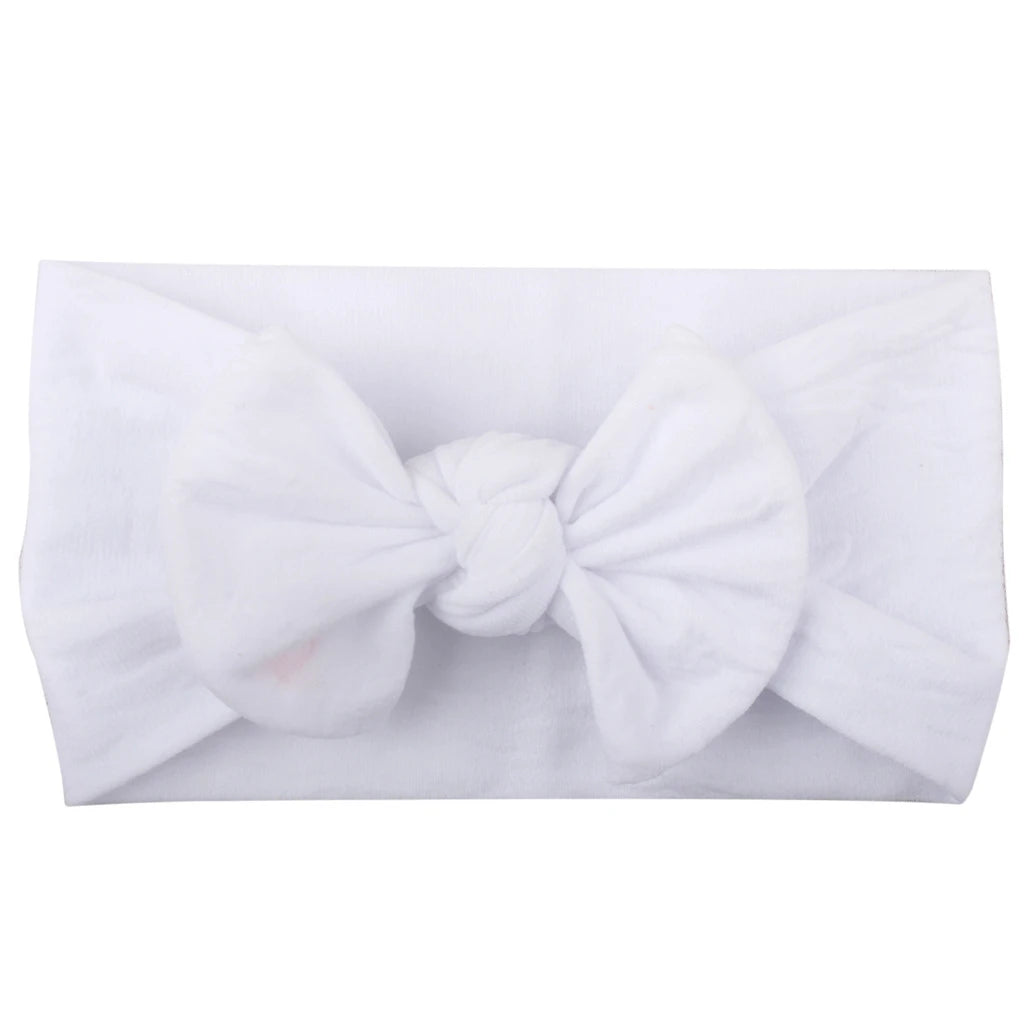 Cute Baby Girl Bowknot Headband - Soft Elastic Hair Accessory for Newborns and Toddlers 19