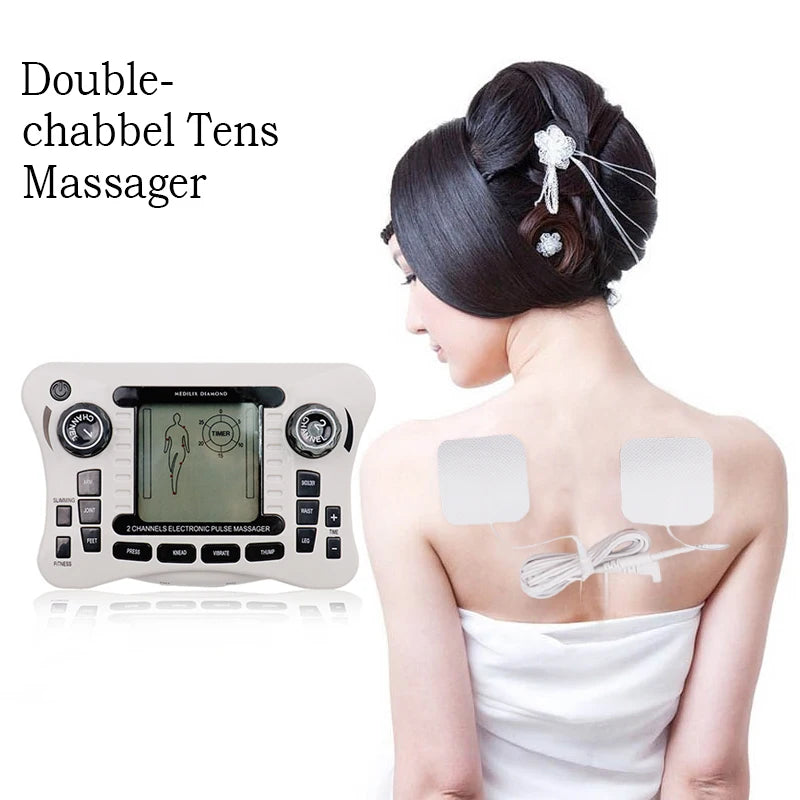 12-Mode EMS Muscle Stimulator and Pain Relief TENS Machine