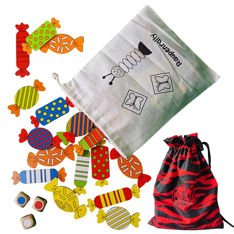 Montessori Sensory Board Game Wooden - Memory Training