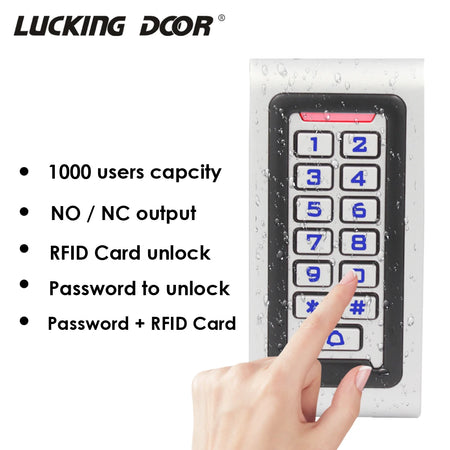 S601EM-W &ndash; Backlight RFID Reader 1000 Users IP65 Waterproof