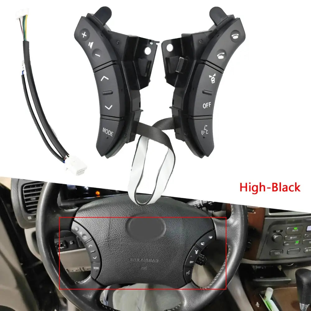 Multi-function Car Steering Wheel Control Buttons Switch Styling Buttons For Toyota Land Cruiser Prado 120 2004-2009 75B037 by InterCyprus Trading Ltd
