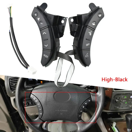 Multi-function Car Steering Wheel Control Buttons Switch Styling Buttons For Toyota Land Cruiser Prado 120 2004-2009 75B037 by InterCyprus Trading Ltd
