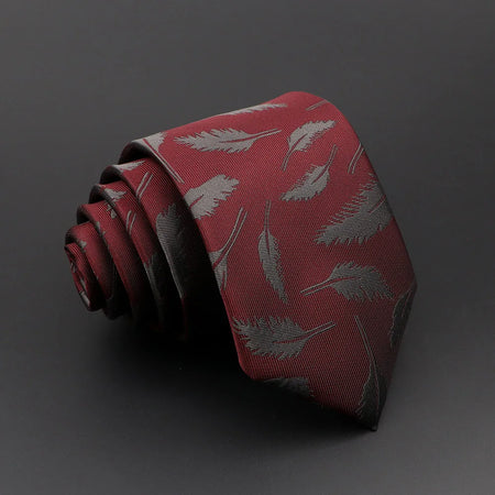 Floral Men's Tie in Red, Blue, and Green for Business or Wedding 7