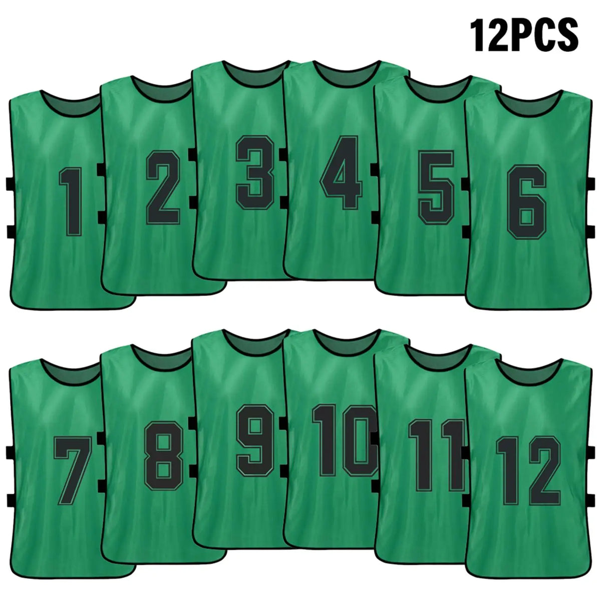 6/12 PCS Adults Soccer Pinnies &ndash; Quick Drying Fabric