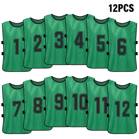 6/12 PCS Adults Soccer Pinnies &ndash; Quick Drying Fabric
