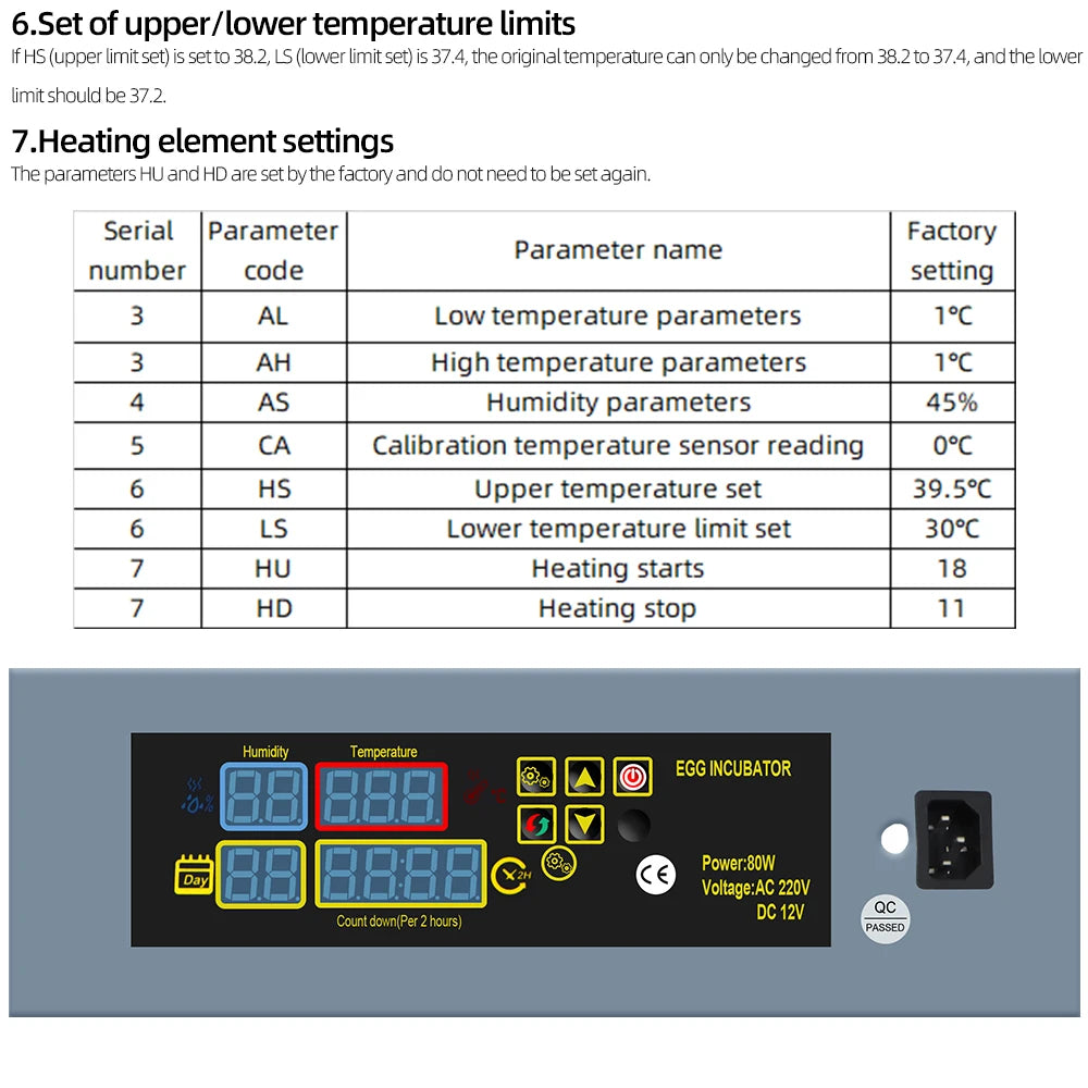 HTMC-7 Automatic Eggs Incubator &ndash; Precision Temperature Control