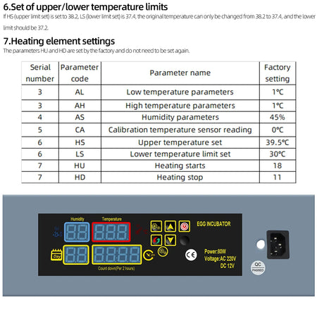 HTMC-7 Automatic Eggs Incubator &ndash; Precision Temperature Control