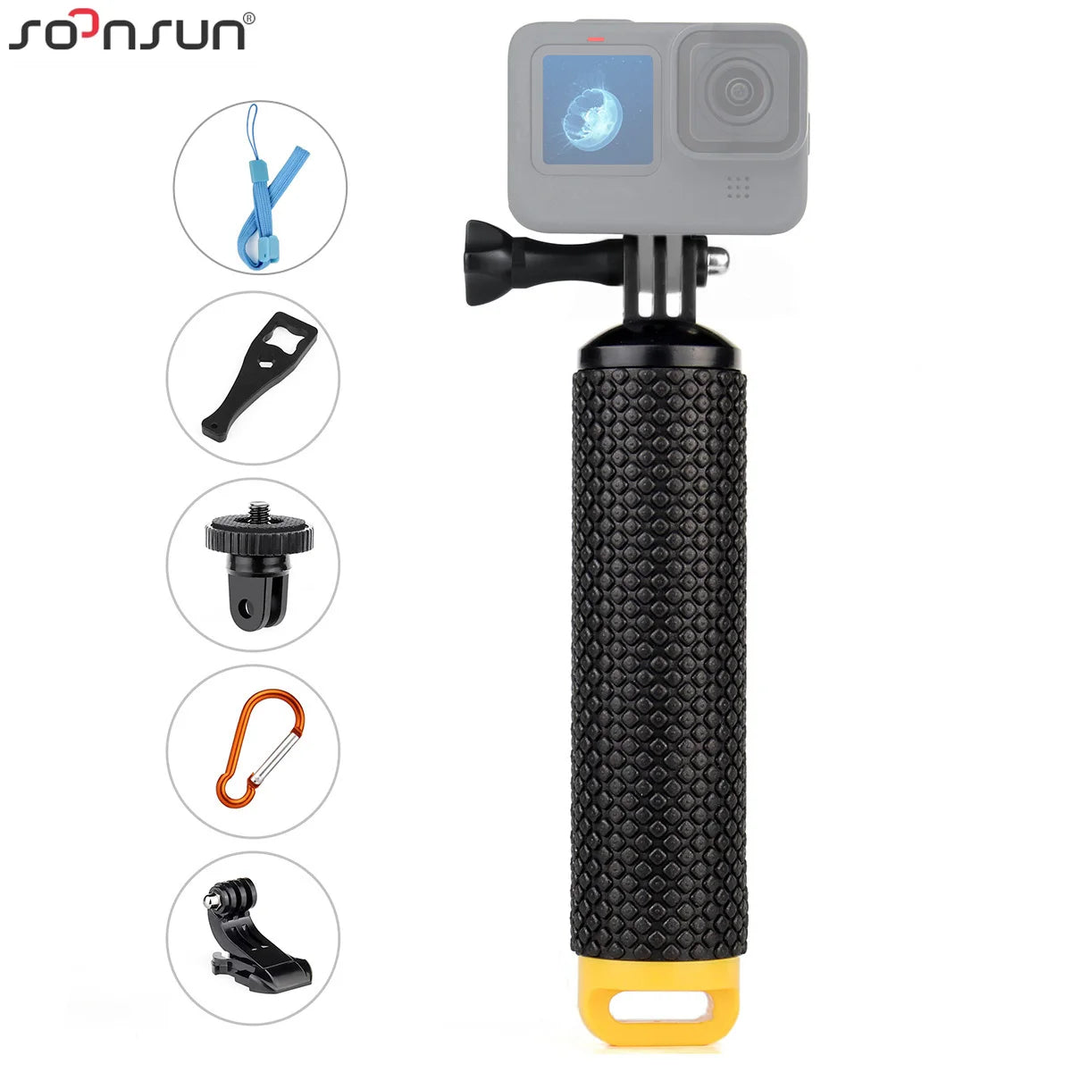 SOONSUN Water Floating Hand Grip &ndash; Anti-Slip Design for Action Cameras