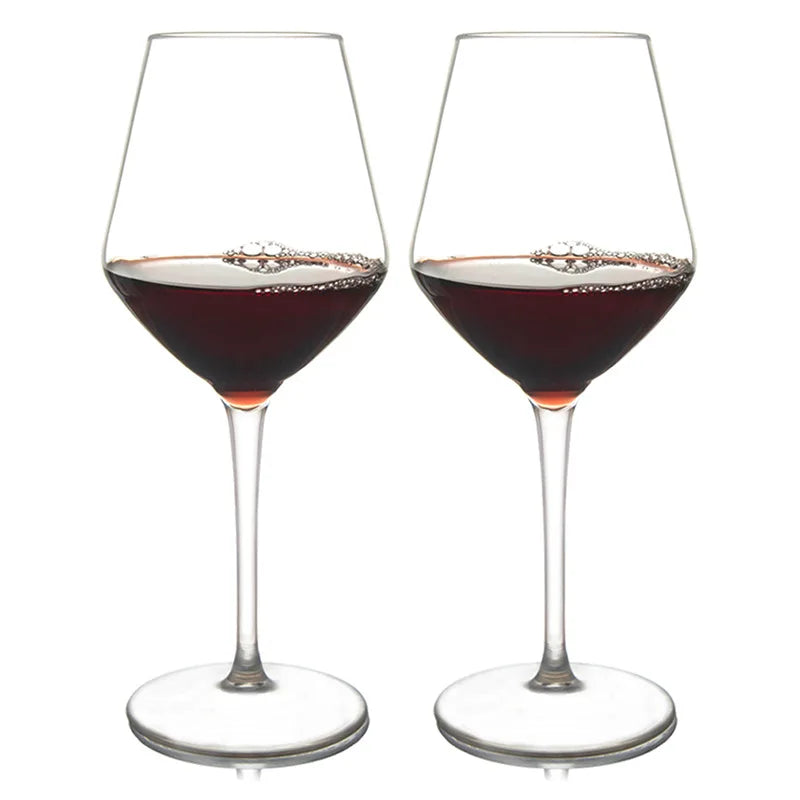 Clear Unbreakable Plastic Stem Wine Glass Cups &ndash; Food Safe