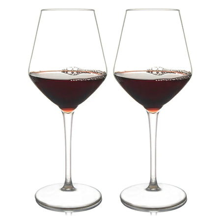 Clear Unbreakable Plastic Stem Wine Glass Cups &ndash; Food Safe