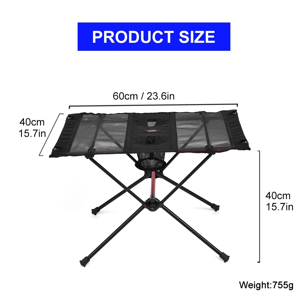 Widesea Portable Camping Folding Table for Outdoor Adventures