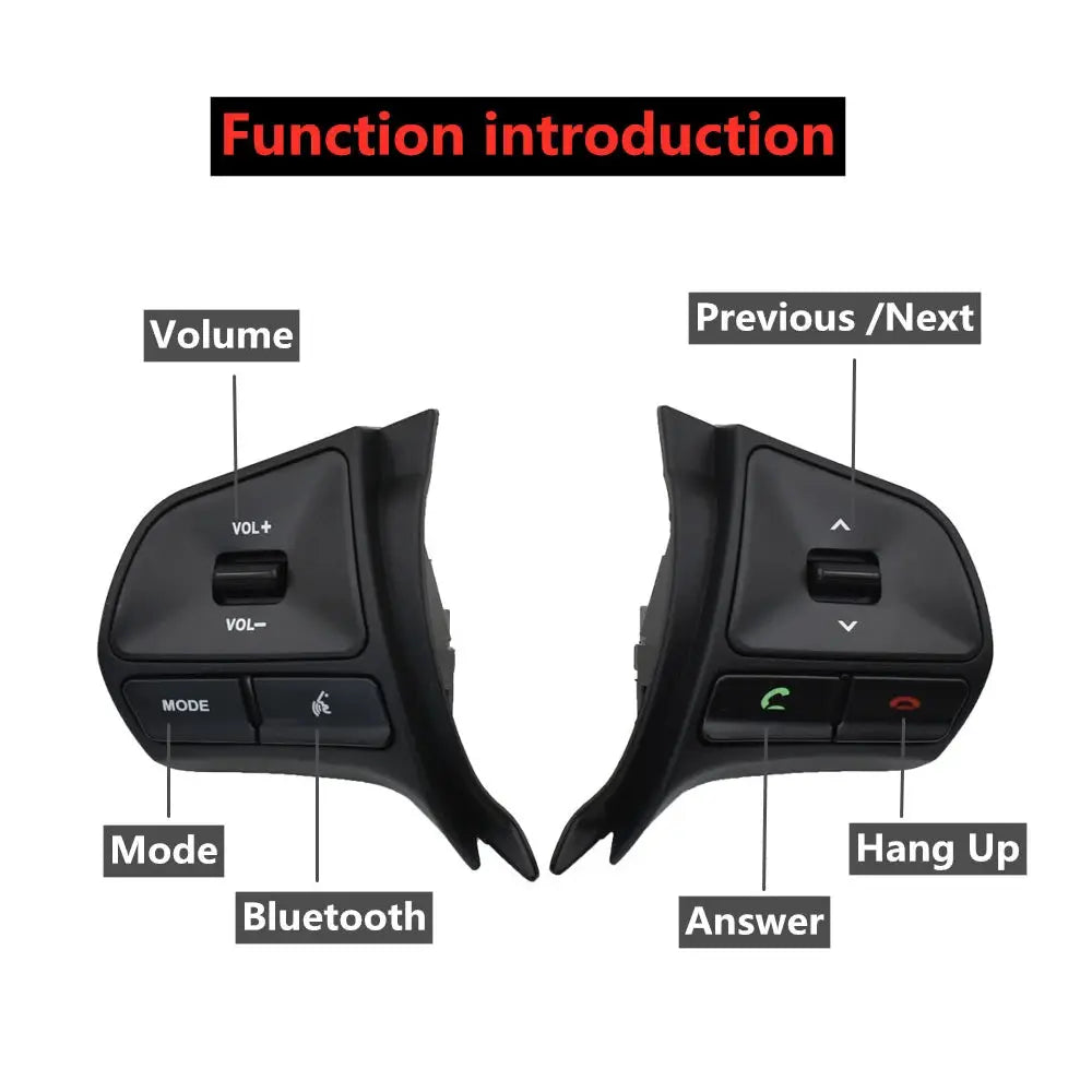 Steering Wheel Audio Volume Music Control Button For KIA K2 RIO 2011-2014 by InterCyprus Trading Ltd