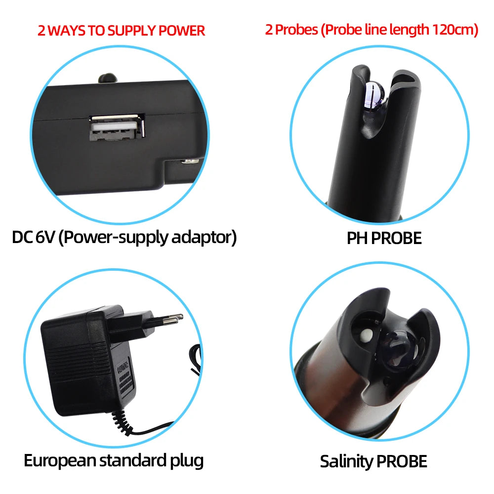 PH Salinity Meter 2 In 1 &ndash; All In One Water Quality Tester
