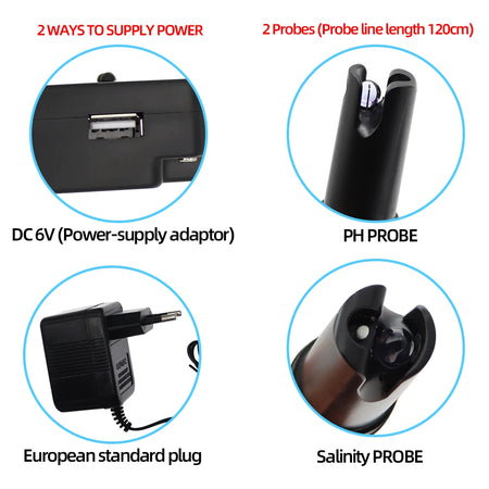PH Salinity Meter 2 In 1 &ndash; All In One Water Quality Tester