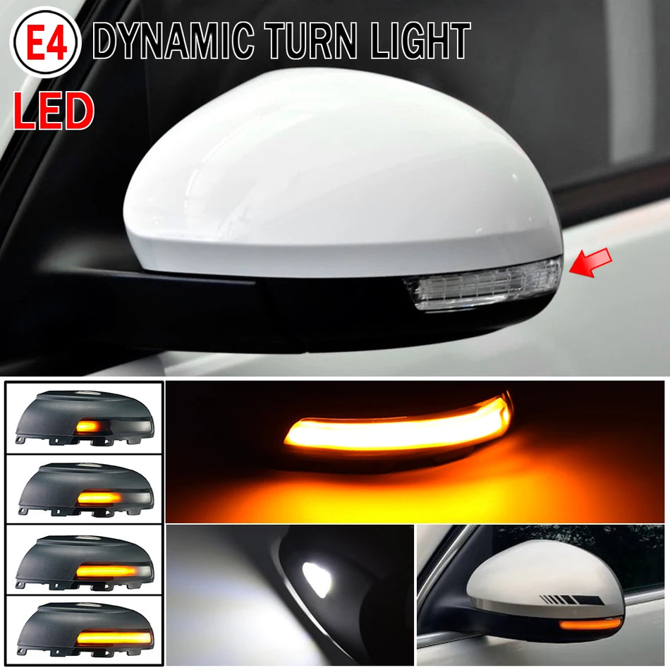 Lumini de semnalizare LED pentru oglindă, cu efect de apă curgătoare, semnalizator dinamic pentru VW Tiguan MK1