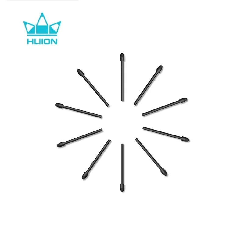 HUION PN05A Pen Nibs för PW517 PW110, Ersättningsspetsar 10 st, Plast