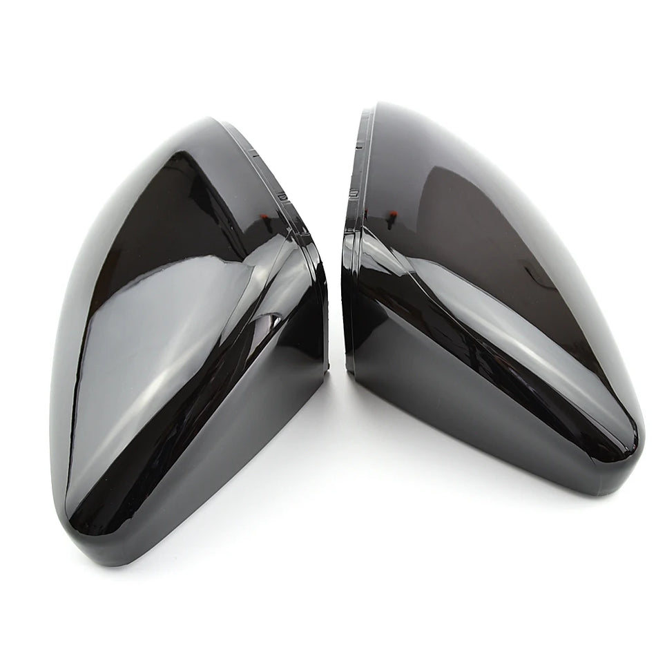 Cubiertas de Espejo Lateral Negro Brillante ABS para VW Passat B7