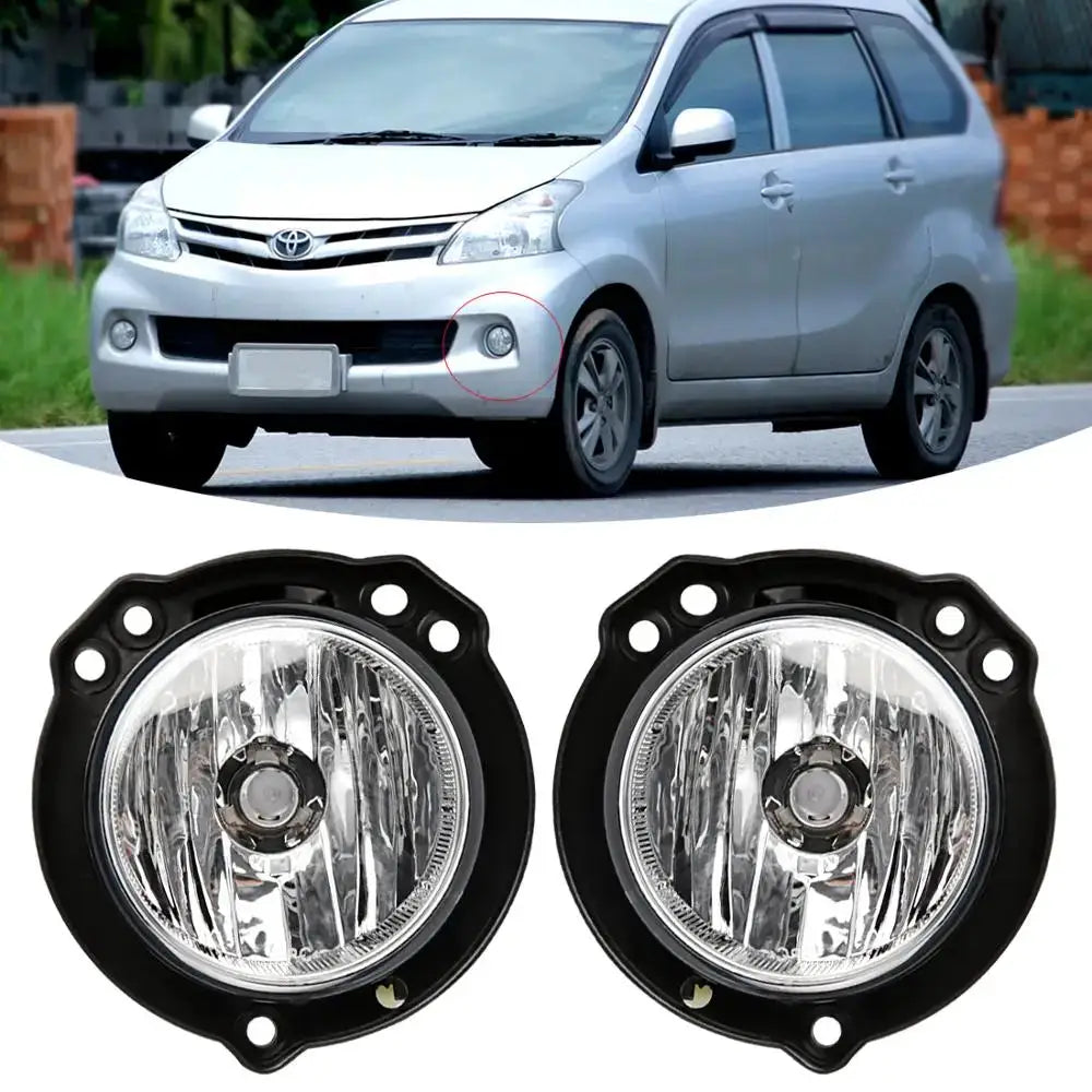 For Toyota Avanza 2012 2013 2014 2015 2016 LED Fog Lamp DRL Light Daytime Running Bumper Driving Waterproof Switch Relay Wires by InterCyprus Trading Ltd