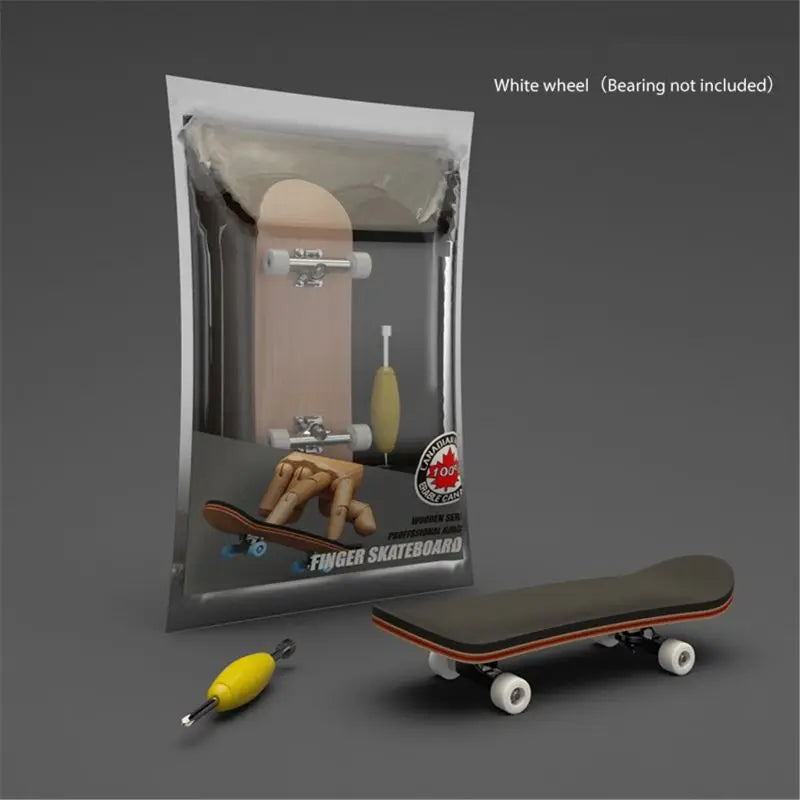 Finger SkateBoard Wooden Fingerboard Toy &ndash; Stunts Kit 5-A