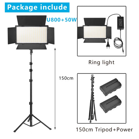 Nagnahz U800 LED Studio Light NA-U800LBT 2 battery