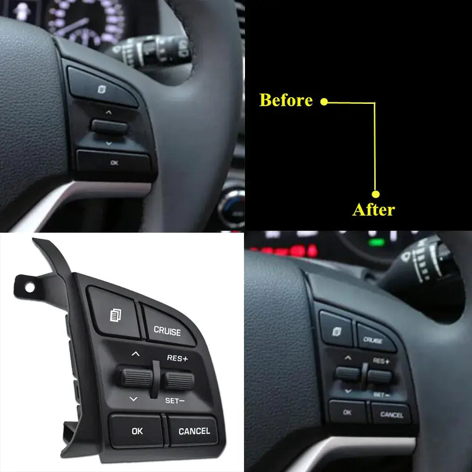 Steering Wheel Audio Control Button 96710- F8400 Constant Speed Switch 96710-D3500 FOR HYUNDAI Tucson 2015-2019 by InterCyprus Trading Ltd