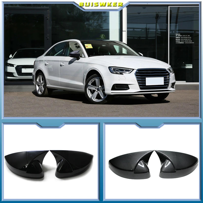 Audi A3 S3 RS3 8V Poklopci za ogledala Par Sjajni karbonski